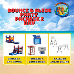 Bounce and Slide Party Package 2 Dry