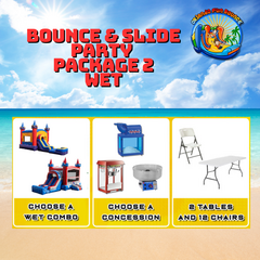 Bounce and Slide Party Package 2 Wet