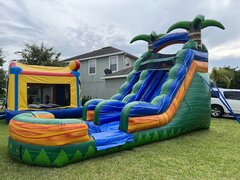 16ft Emerald Rush Water Slide
