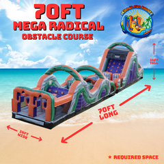 70ft Mega Radical Obstacle Course