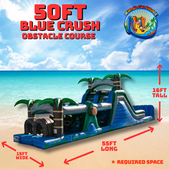 50ft Blue Crush Obstacle Course Wet/Dry