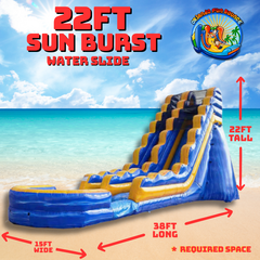 22ft Sun Burst Waterslide