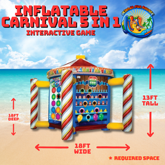 Carnival 5 in 1 Inflatable Game