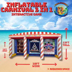 Carnival 3 in 1 Inflatable Game