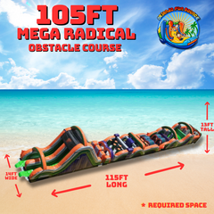105ft Mega Radical Obstacle Course