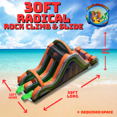 30ft Radical Climb and Slide Obstacle Course