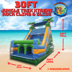 30' Jungle Trek Xtreme Rock Climb & Slide 