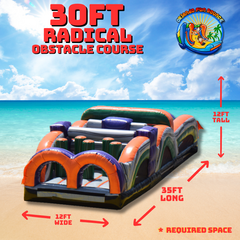 30ft Radical Obstacle Course