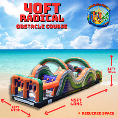 40ft Radical Obstacle Course