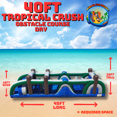 40ft Tropical Crush Obstacle Course Dry