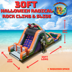 Halloween 30ft Radical Rock and Climb Obstacle Course