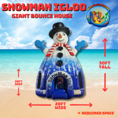 Snowman Igloo Giant Bounce House