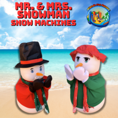 Mr. Snowman & Mrs. Snowwoman Snow Falling Machines 2 Hour Rental