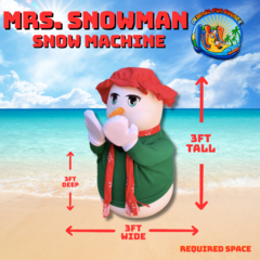 Mrs. Snowman Snow Falling Machine 