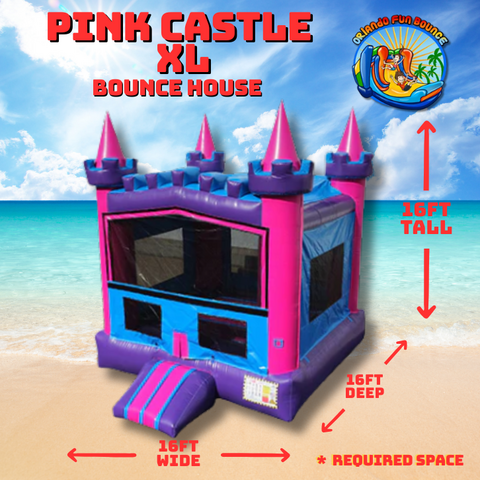 Pink Castle XL Bounce House