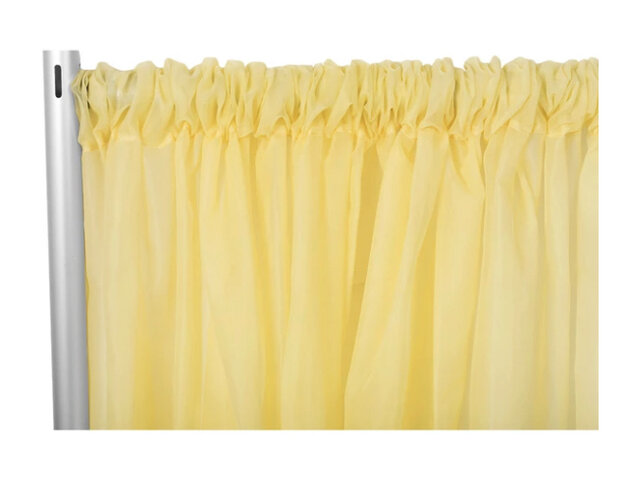 Sheer Voile Drape / Backdrop Curtain - Canary Yellow 