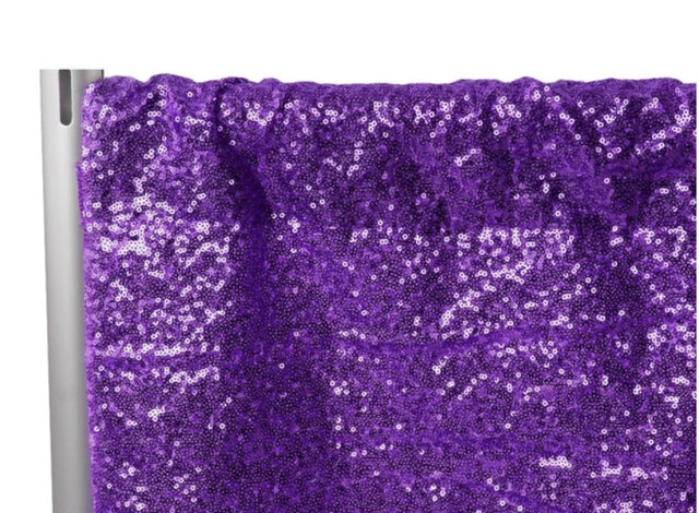 Sequin Drape - Purple 