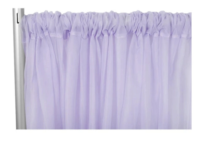 Sheer Voile Drape / Backdrop Curtain - Lavender 