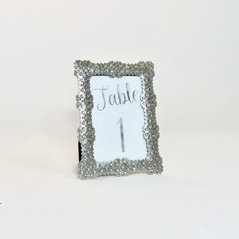 Crystal Picture Frames - Table Numbers 