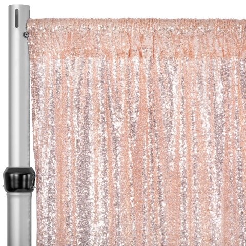 Sequin Drape - Blush/Rose  Gold 