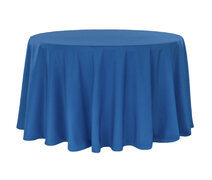 120” Round Polyester Tablecloth- Royal Blue