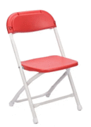 Kids Size Red Folding Chairs