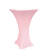 30” Round Spandex Cocktail Tablecloth- Pink 