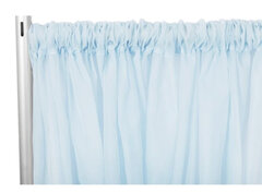 Sheer Voile Drape / Backdrop Curtains - Baby Blue 
