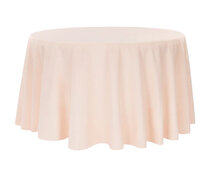 120” Round Polyester Tablecloth - Blush 