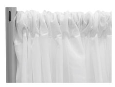 Sheer Voile Drape / Backdrop Curtains - White