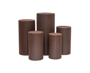 Brown Cylinders - Set of 5