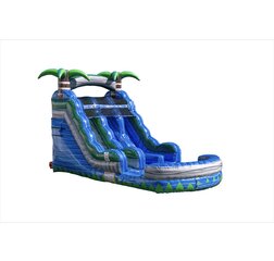 15’ Dual Lane Blue Crush Waterslide