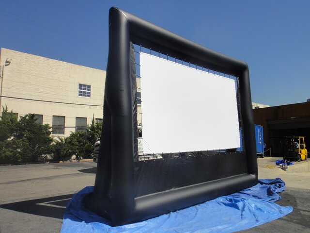 Giant inflatable Movie Screen Rental from P.T.I Amusements Ottawa