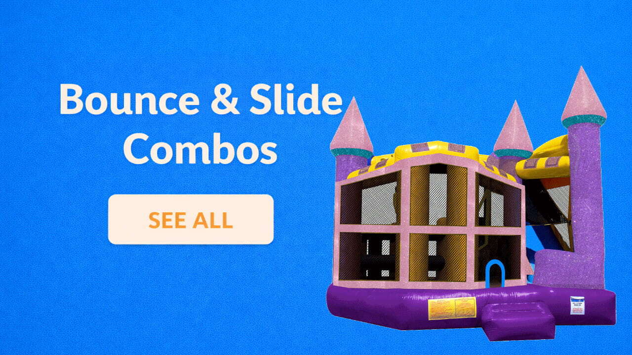 Bounce and slide combo rentals in {{CITY NAME}} for backyard parties
