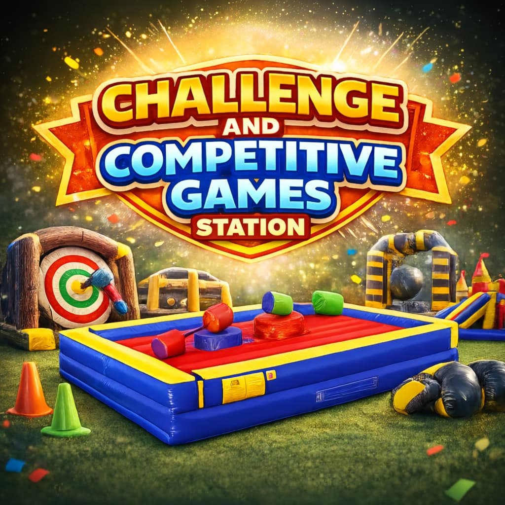 Challenge and competitive inflatable games rentals in Ottawa
