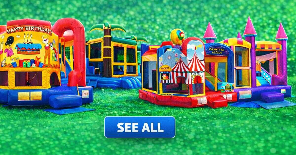 bounce house combs rentals for backyards