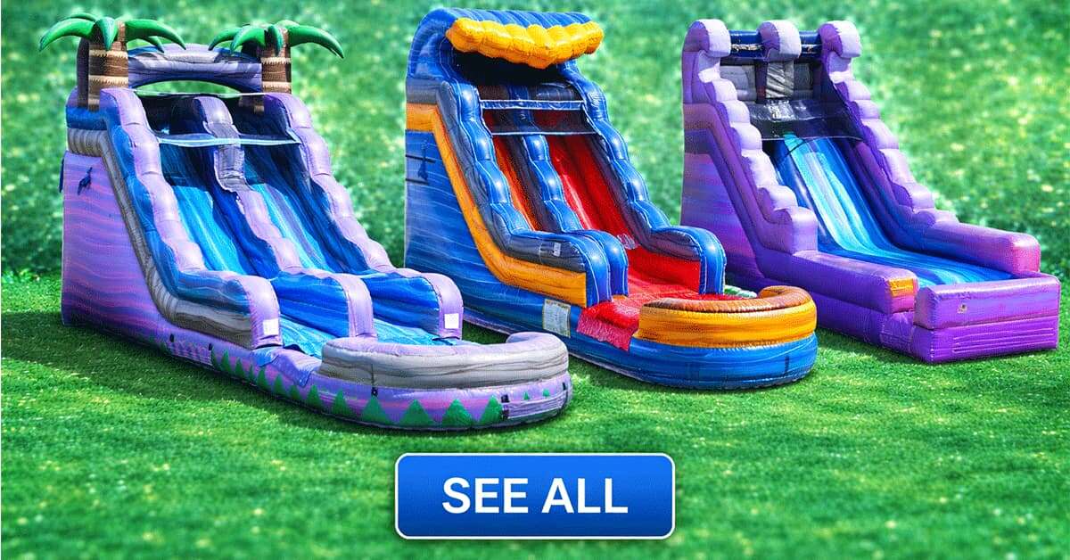Inflatable slide rentals in Greely including water and dry slides