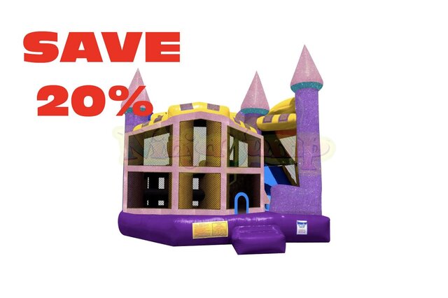 Dazzling Bounce House Castle with interior slide