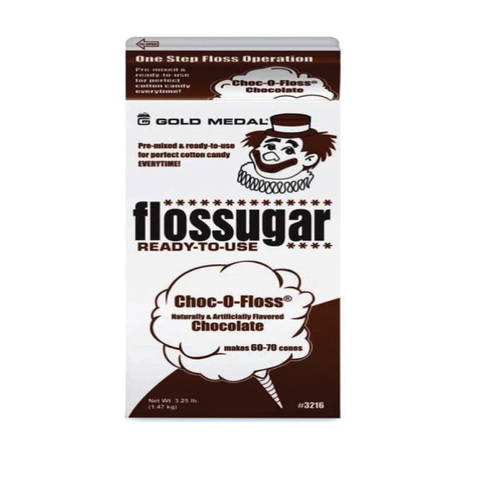 Choc-O-Floss (Chocolate) - Flossugar Carton - 3.25LB Carton