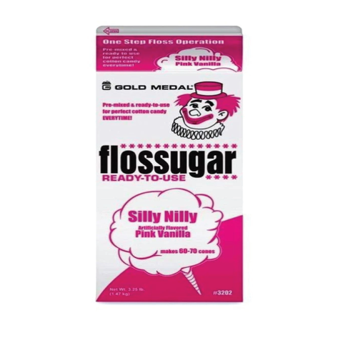 Silly Nilly (Pink Vanilla) - Flossugar Carton - 3.25LB Carton