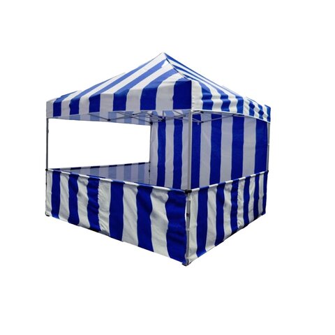 Carnival Striped Blue Canopy Tent