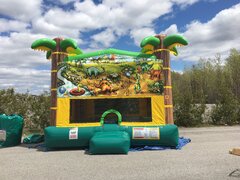 Dino Planet Tropical Large Bounce House