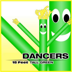 Sky Dancer Rental Includes : Blower Fan + Green Colour Puppet 18 Feet Tall