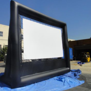 Giant Inflatable Movie Screen Rental. Viewing area is 14 Feet Wide x 8 Feet High