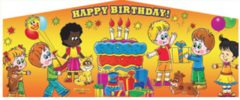 Happy Birthday Art Panel - Attaches to items listed below.