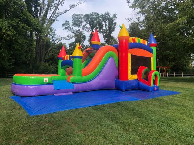 bounce house with slide rental in Greenville