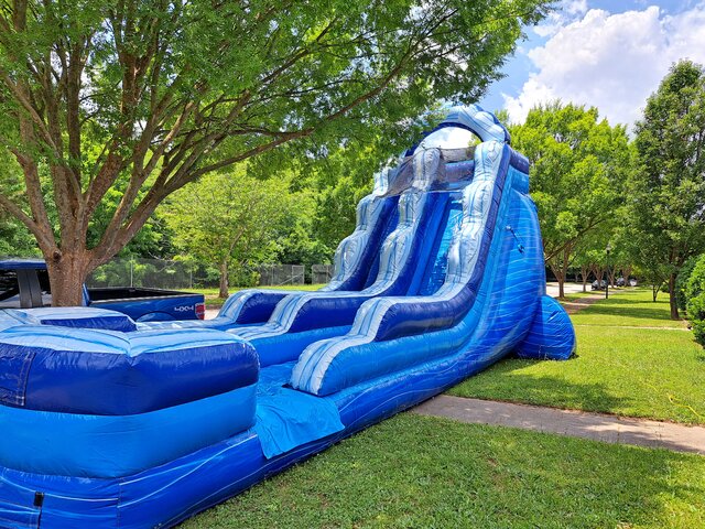 18' Blue Rush Water Slide