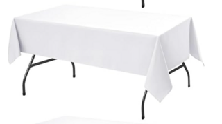 6' White Tablecloths 