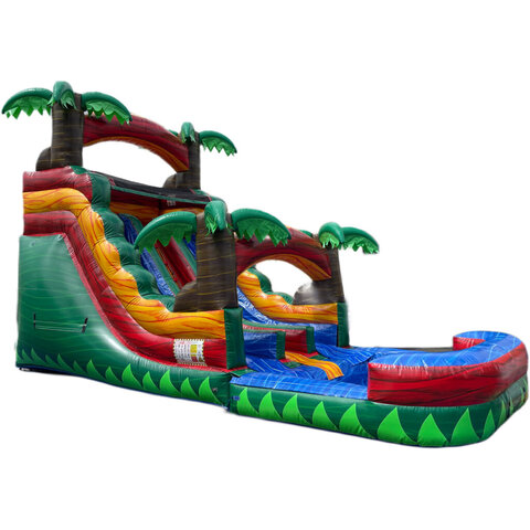 17' Tropic Thunder Dual Lane Waterslide