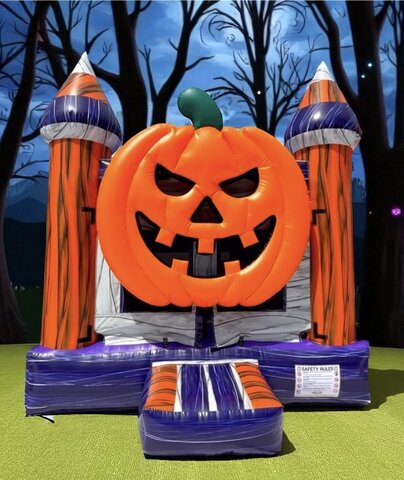 3D Pumpkin 13 x 13 Bounce House